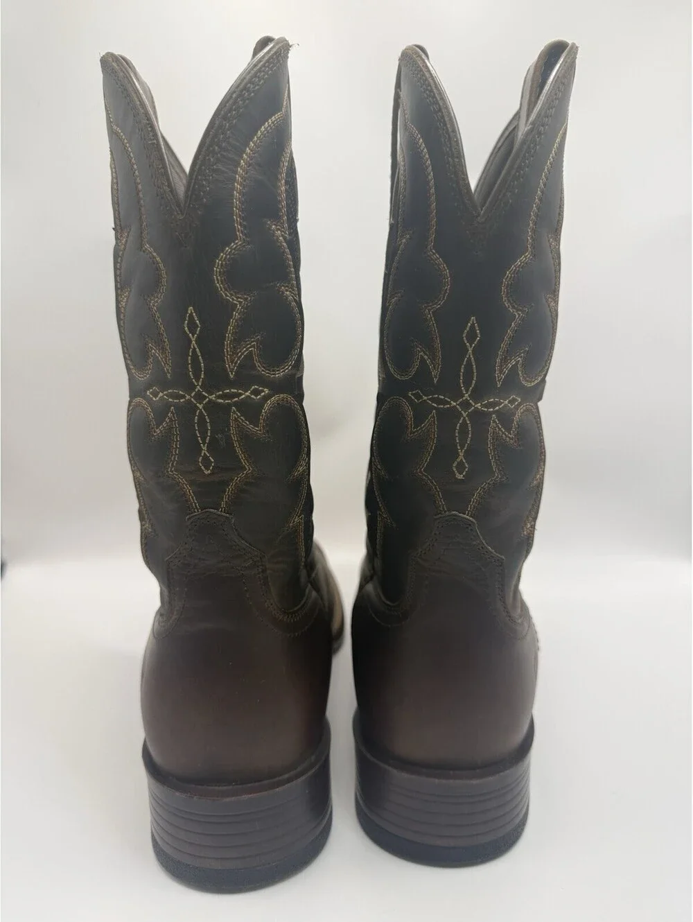 Ariat Mens Dash VentTek Brown Square Toe Ultra Western Boots Sz 10 EE